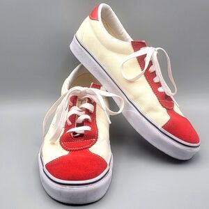 Epoch Vans Men's Sport Racing Red‎ and Cream Sneakers M-9.5; W-11.  #1647